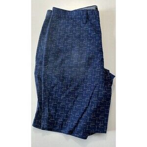 Banana Republic Men’s Blue Aiden Shorts Slash Pocket Flat Front Chino Sz 32X10